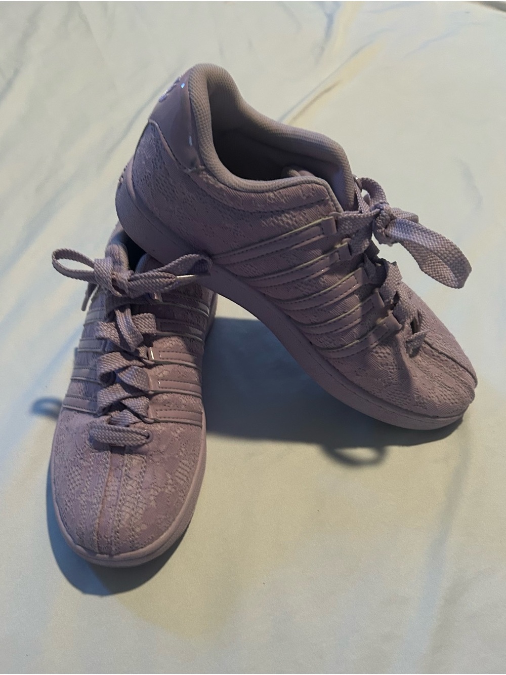 K-Swiss Lavender Lace-Up Women's Athletic Sneakers UK 5 US 5.5 EUR 38